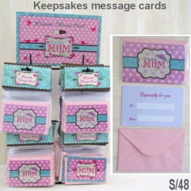 MUM KEEPSAKES MESSAGE DISP OF 48