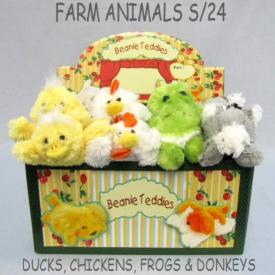 S/24 BEANIE PLUSH ANIMALS