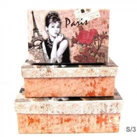BOXES SET 3 WITH GLITTER