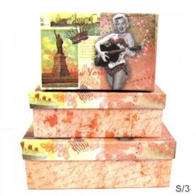 BOXES SET 3 WITH GLITTER